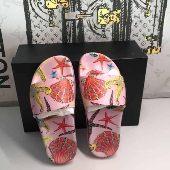 Versace Shoes - New Authentic Versace Trésor de la Mer Slide Sandal (Women)